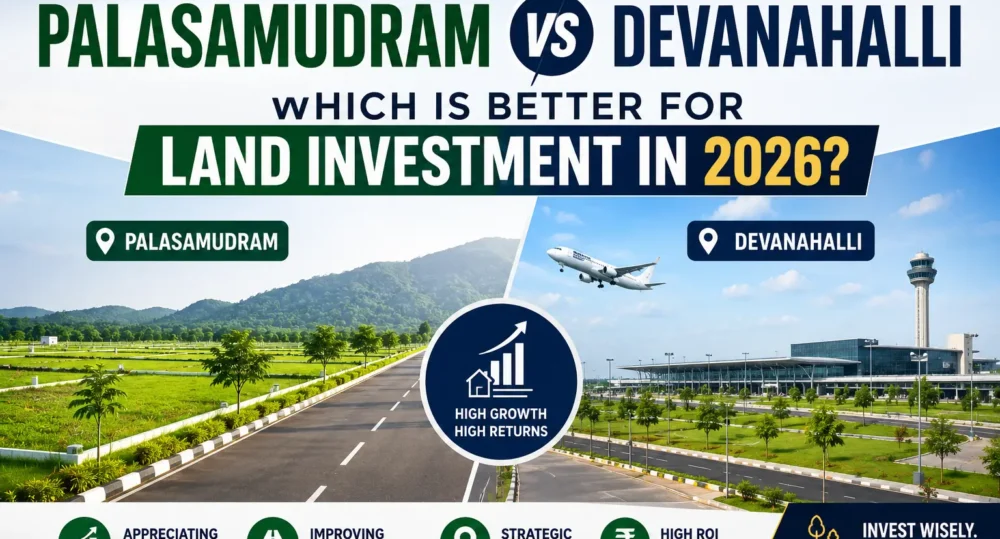 Palasamudram vs Devanahalli Which Is Better for Land Investment in 2026 Palasamudram vs Devanahalli: Which Is Better for Land Investment in 2026?