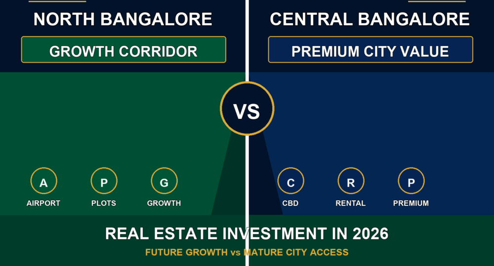North Bangalore vs Central Bangalore Real Estate Investment in 2026